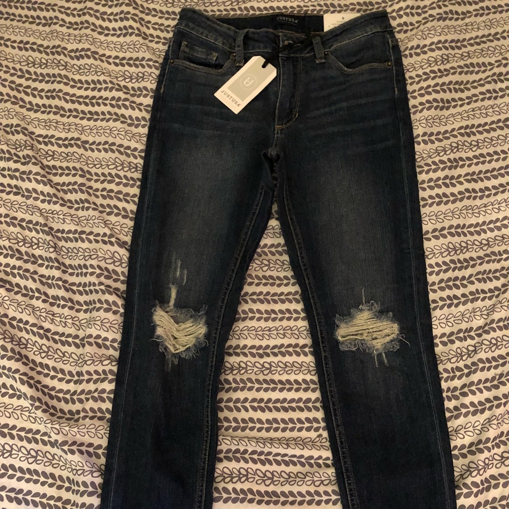 NEW Just USA Distressed Jeans Size 0